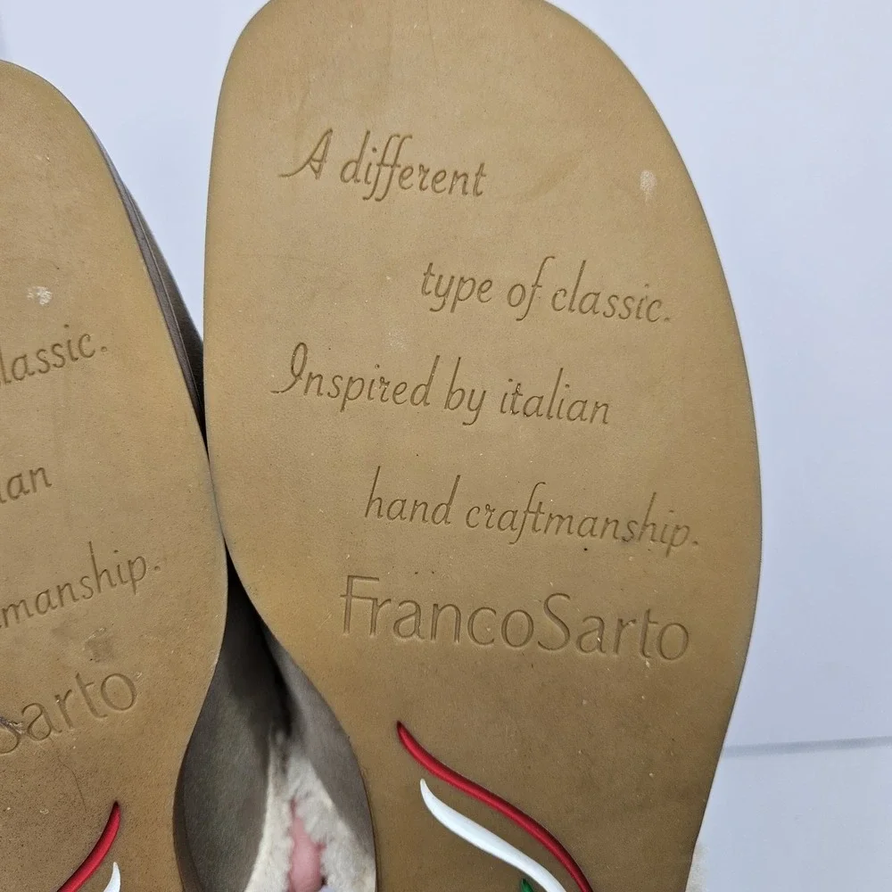 Franco Sarto Mules Fleece Shoes Size 10 M Heel To Toe 11.5" - Picture 12 of 13